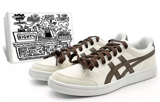 Кроссовки Onitsuka Tiger Advanti Skateboarding Shoes Unisex Low-top Beige/brown, цвет Off White
