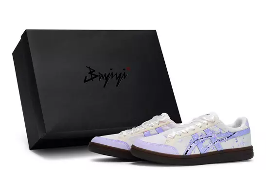 Кроссовки Onitsuka Tiger Advanti Skateboarding Shoes Unisex Low-top Purple, белый/синий/фиолетовый