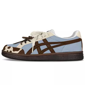Кроссовки Onitsuka Tiger Advanti Skateboarding Shoes Unisex Low-top Beige/Brown/Blue, бежевый/коричневый/синий
