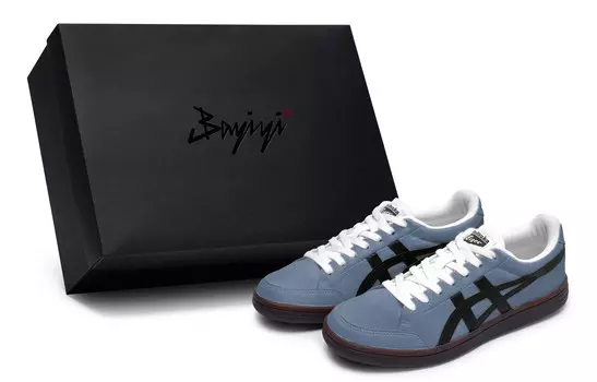 Кроссовки Onitsuka Tiger Advanti Skateboarding Shoes Unisex Low-top Black, темно-синий/черный