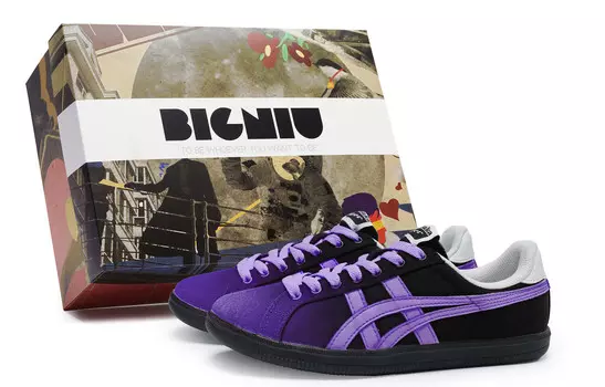 Кроссовки Onitsuka Tiger DD Trainer Skateboarding Shoes Unisex Low-top Black/Purple, фиолетовый