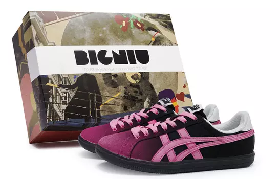 Кроссовки Onitsuka Tiger DD Trainer Skateboarding Shoes Unisex Low-top Pink, черный/фуксия