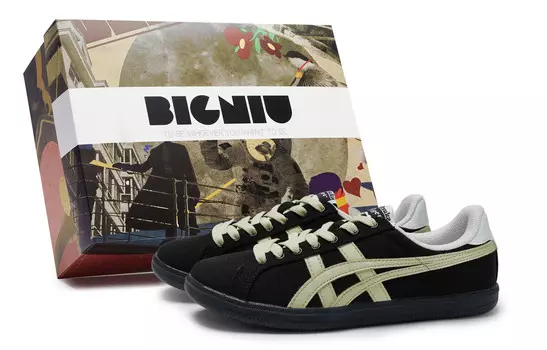 Кроссовки Onitsuka Tiger DD Trainer Skateboarding Shoes Unisex Low-top Beige, черный