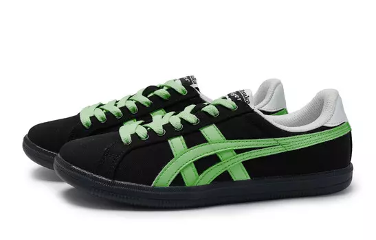 Кроссовки Onitsuka Tiger DD Trainer Skateboarding Shoes Unisex Low-top Green, черный/зеленый
