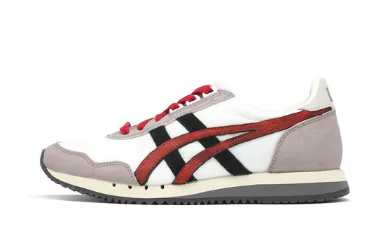 Кроссовки Onitsuka Tiger Dualio Lifestyle Shoes Unisex Low-top Black/White/Red, черный/оранжевый