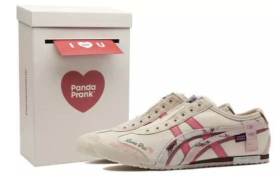 Кроссовки Onitsuka Tiger Lifestyle Shoes Unisex Low-top Beige/white/pink, розовый