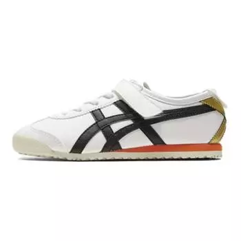 Кроссовки Onitsuka Tiger MEXICO 66 Kids Lifestyle Shoes Kids Low-top White/black/orange, белый/черный