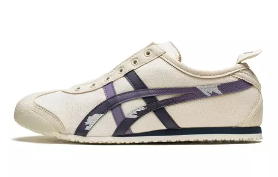 Кроссовки Onitsuka Tiger MEXICO 66 Lifestyle Shoes Unisex Low-top White/Purple, фиолетовый