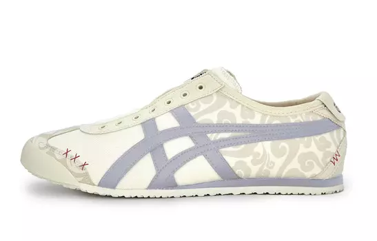 Кроссовки Onitsuka Tiger MEXICO 66 Lifestyle Shoes Unisex Low-top Beige, бежевый/синий