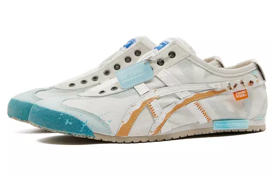 Кроссовки Onitsuka Tiger MEXICO 66 Lifestyle Shoes Unisex Low-top White/Blue/Orange, белый