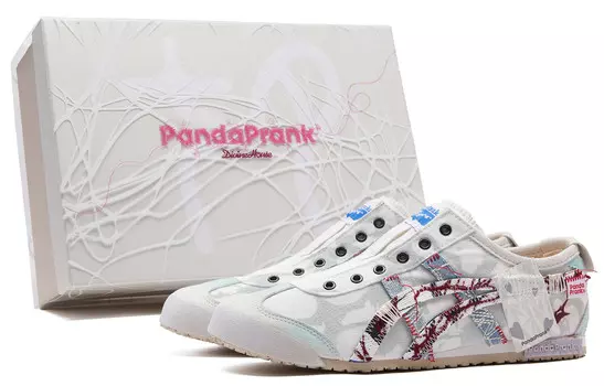 Кроссовки Onitsuka Tiger MEXICO 66 Lifestyle Shoes Unisex Low-top White/Gray, белый/серый