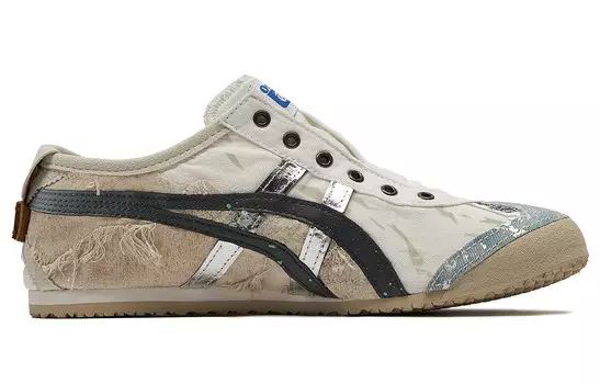 Кроссовки Onitsuka Tiger MEXICO 66 Lifestyle Shoes Unisex Low-top White/Blue/Brown, белый/синий/коричневый