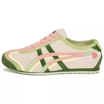Кроссовки Onitsuka Tiger MEXICO 66 Lifestyle Shoes Unisex Low-top Rice Pink Green, зеленый