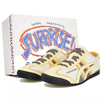 Кроссовки Onitsuka Tiger MEXICO 66 Lifestyle Shoes Unisex Low-top Yellow-white-brown, коричневый