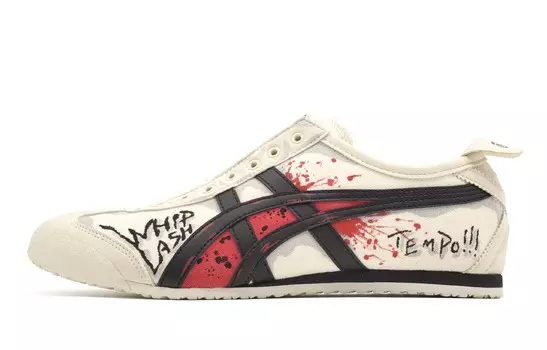 Кроссовки Onitsuka Tiger MEXICO 66 Lifestyle Shoes Unisex Low-top Black/red/beige, цвет Off White