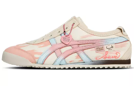 Кроссовки Onitsuka Tiger MEXICO 66 Lifestyle Shoes Unisex Low-top Beige/Pink, розовый