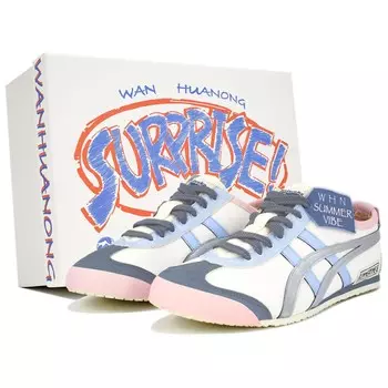 Кроссовки Onitsuka Tiger MEXICO 66 Lifestyle Shoes Unisex Low-top Blue/pink/silver, цвет Off White