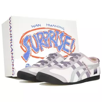 Кроссовки Onitsuka Tiger MEXICO 66 Lifestyle Shoes Unisex Low-top White/purple, фиолетовый