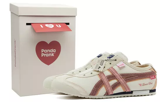 Кроссовки Onitsuka Tiger MEXICO 66 Lifestyle Shoes Unisex Low-top Beige/Pink, розовый
