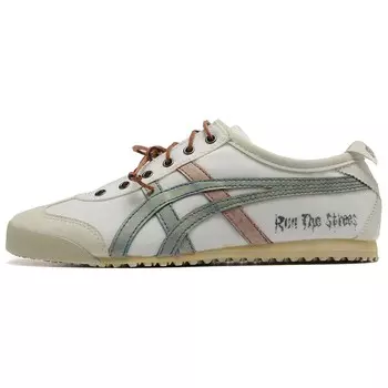 Кроссовки Onitsuka Tiger MEXICO 66 Lifestyle Shoes Unisex Low-top White/Blue/Red, белый