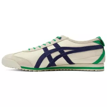 Кроссовки Onitsuka Tiger MEXICO 66 Lifestyle Shoes Unisex Low-top Beige Green-blue, голубой