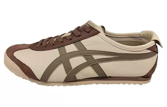 Кроссовки Onitsuka Tiger MEXICO 66 Lifestyle Shoes Unisex Low-top Brown/beige, цвет Off White