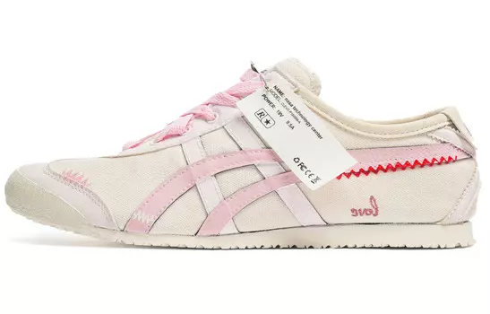 Кроссовки Onitsuka Tiger MEXICO 66 Lifestyle Shoes Unisex Low-top Beige/Pink, розовый