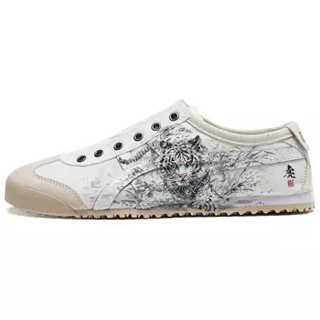 Кроссовки Onitsuka Tiger MEXICO 66 Lifestyle Shoes Unisex Low-top White/Blue/Red, цвет Off White