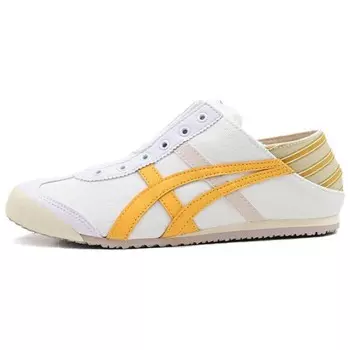 Кроссовки Onitsuka Tiger MEXICO 66 Lifestyle Shoes Unisex Low-top White/Yellow, белый/желтый