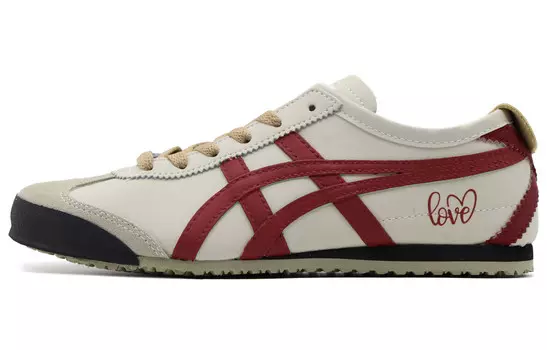 Кроссовки Onitsuka Tiger MEXICO 66 Lifestyle Shoes Unisex Low-top Black/Red, цвет Burgundy
