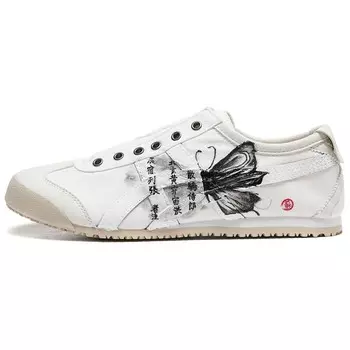 Кроссовки Onitsuka Tiger MEXICO 66 Lifestyle Shoes Unisex Low-top White, белый/черный