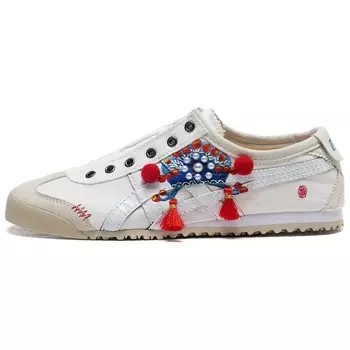 Кроссовки Onitsuka Tiger MEXICO 66 Lifestyle Shoes Unisex Low-top White/Red/Blue, белый
