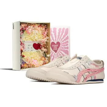 Кроссовки Onitsuka Tiger MEXICO 66 Lifestyle Shoes Unisex Low-top Pink Khaki, розовый/хаки