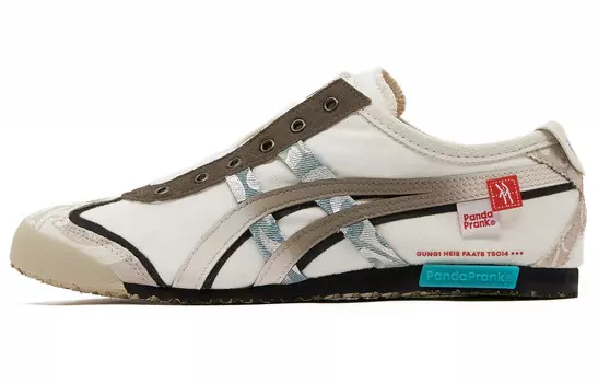 Кроссовки Onitsuka Tiger MEXICO 66 Lifestyle Shoes Unisex Low-top White/Brown, хаки