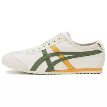 Кроссовки Onitsuka Tiger MEXICO 66 Lifestyle Shoes Unisex Low-top White/brown/blue, белый