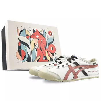 Кроссовки Onitsuka Tiger MEXICO 66 Lifestyle Shoes Unisex Low-top Brown, белый