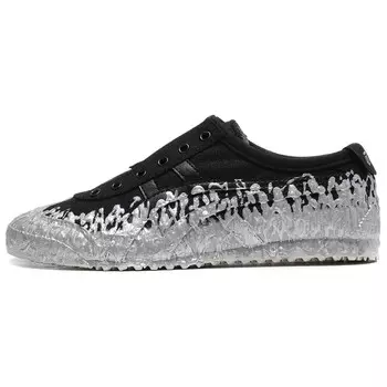 Кроссовки Onitsuka Tiger MEXICO 66 Lifestyle Shoes Unisex Low-top Black/Silver, черный/серебряный