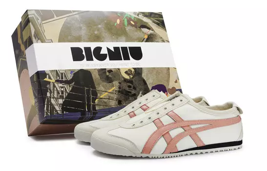 Кроссовки Onitsuka Tiger MEXICO 66 Lifestyle Shoes Unisex Low-top Pink, бежевый