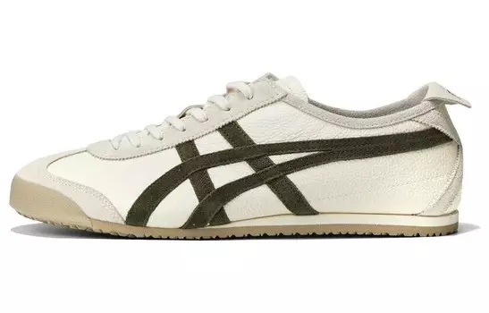 Кроссовки Onitsuka Tiger Mexico 66 "Light Beige Olive", серый/белый