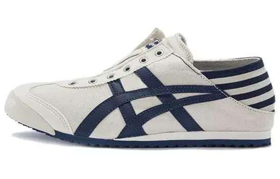 Кроссовки Onitsuka Tiger Mexico 66 Paraty Natural Navy, бежевый/темно-синий
