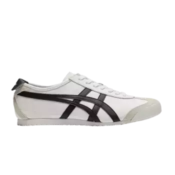 Кроссовки Onitsuka Tiger Mexico 66 White Black Suede Toe, белый