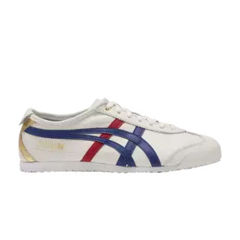 Кроссовки Onitsuka Tiger Mexico 66 White Dark Blue, белый
