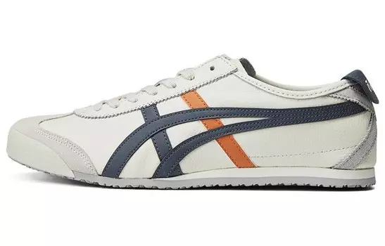 Кроссовки Onitsuka Tiger Mexico 66 White Navy Orange, белый
