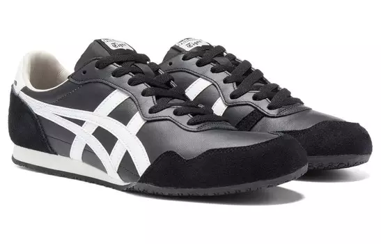 Кроссовки Onitsuka Tiger Serrano Lifestyle Shoes Unisex Low-top Black/White, черный/белый