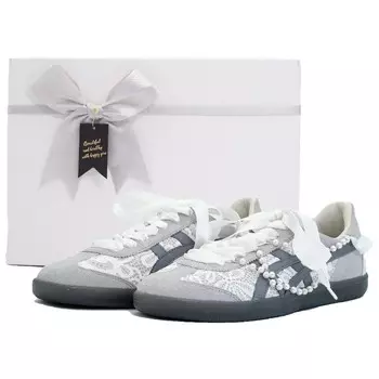 Кроссовки Onitsuka Tiger Tokuten Skateboarding Shoes Unisex Low-top Grey/white, серый