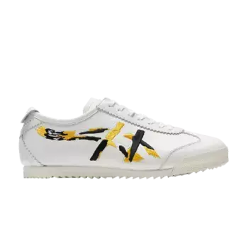 Кроссовки Onitsuka Tiger Wmns Mexico 66 Deluxe Nishikigoi - White Vibrant Yellow, белый
