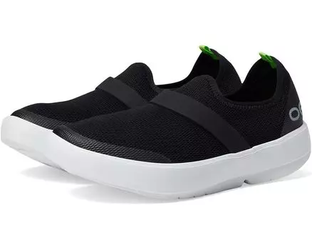 Кроссовки OOFOS OOmg Low Mesh, цвет White/Black