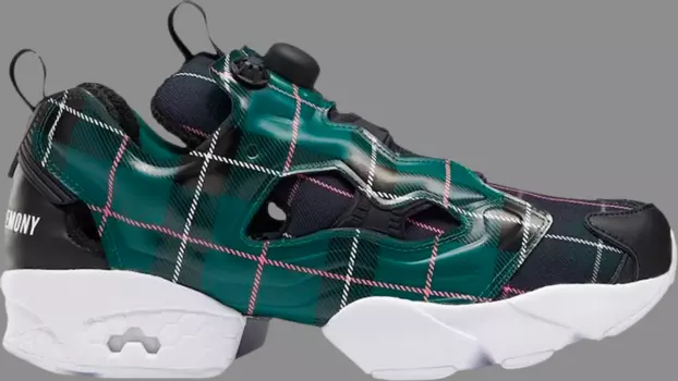Кроссовки opening ceremony x instapump fury og 'green plaid' Reebok, зеленый
