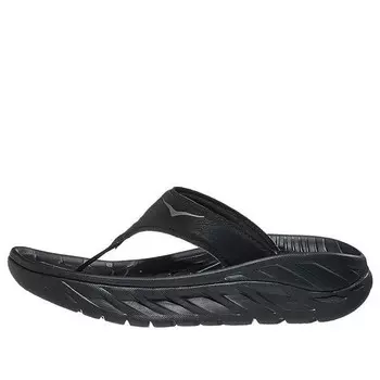 Кроссовки ora recovery flip slide 'black dark gull grey' Hoka One One, черный