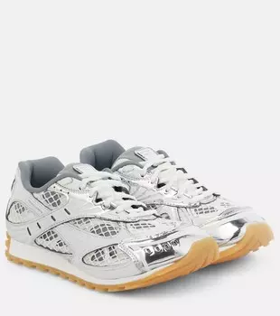 Кроссовки Orbit металлик Bottega Veneta, цвет silver white